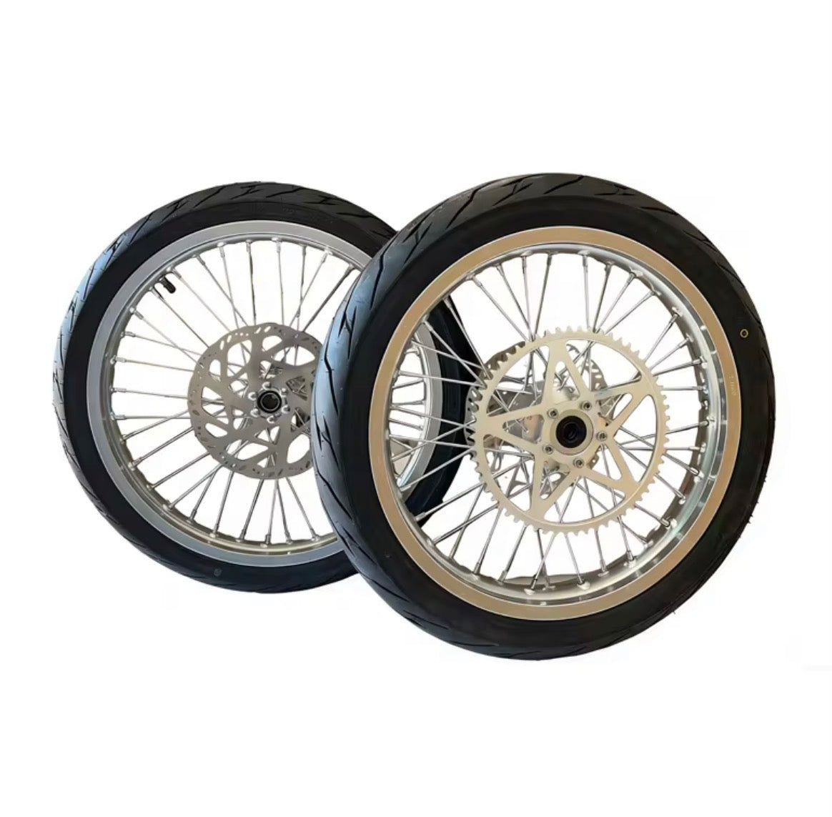 Chrome Ultra Bee Supermoto Wheelset