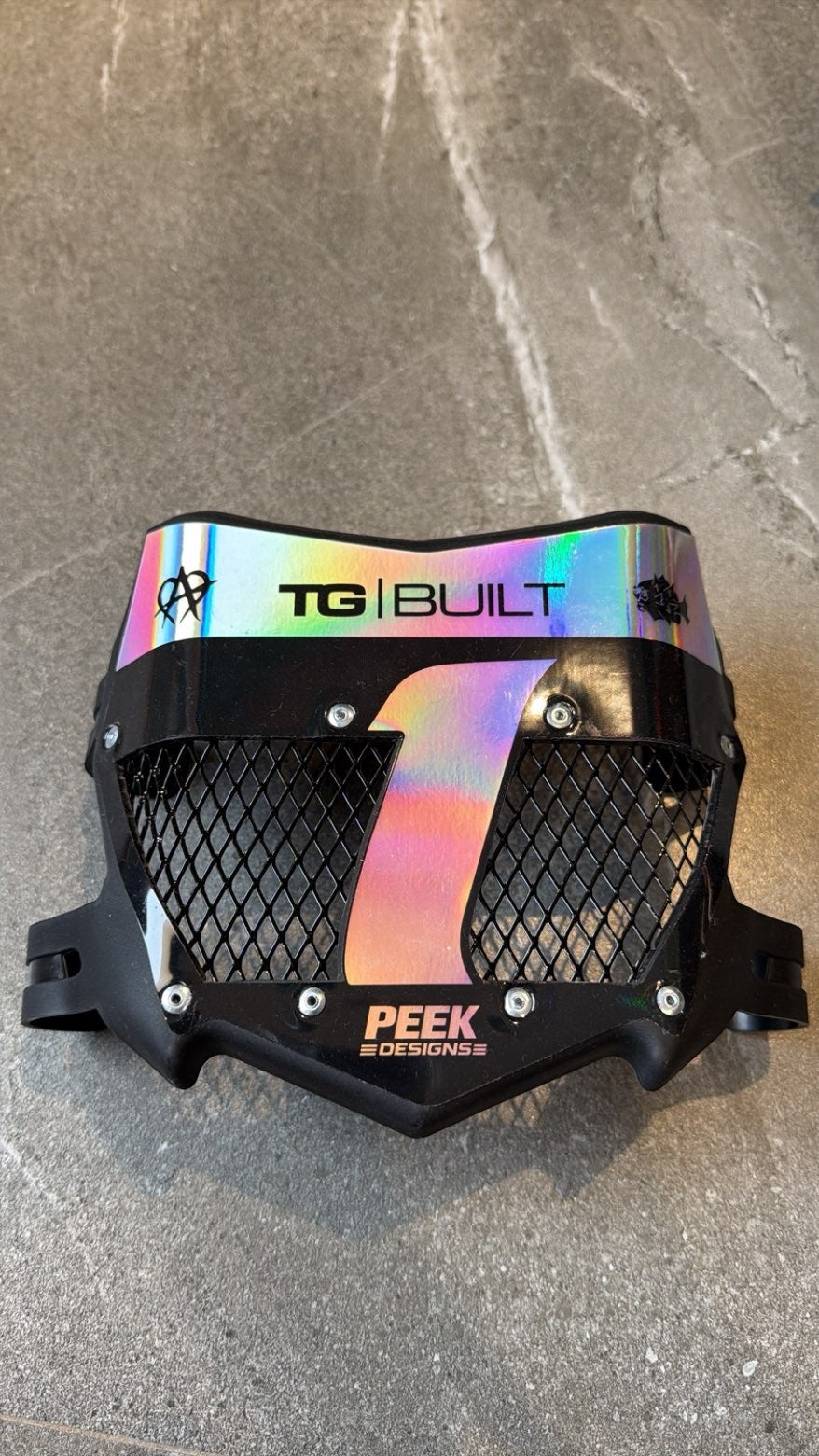 Black Motocutz Style Vented Plate no. 11/12