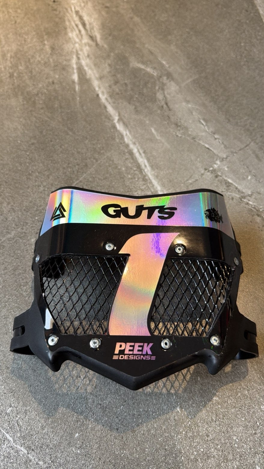 Black Motocutz Style Vented Plate no. 6/12