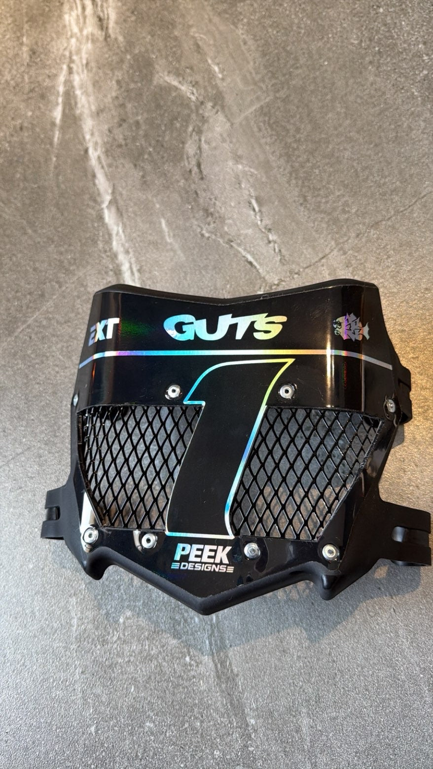 Black Motocutz Style Vented Plate no. 2/12